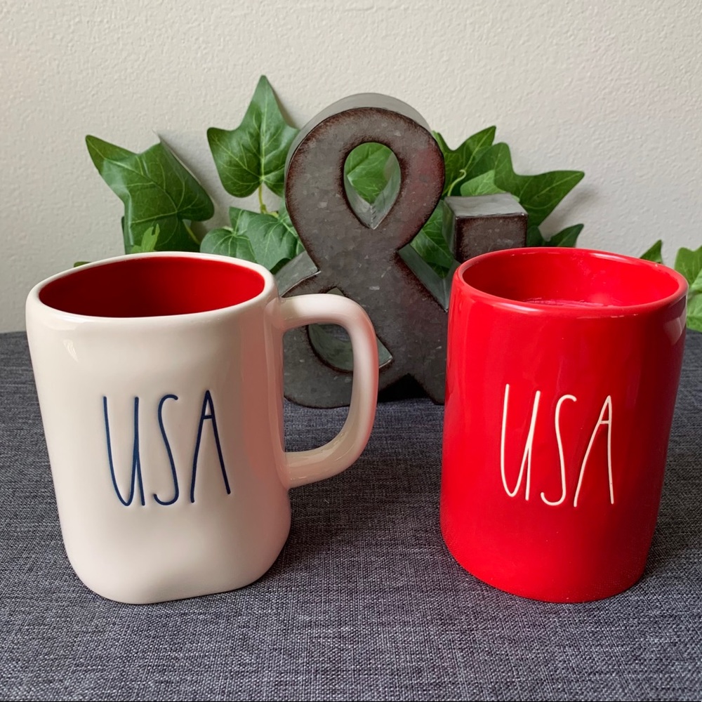 Rae Dunn ’USA’ Mug and Candle Bundle